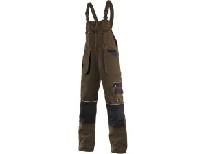 ORION KRYSTOF Ogrodniczki Brązowo-Czarne