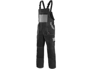 CXS LUX ROBIN Ogrodniczki Czarno-Szare