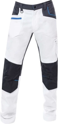ARDON 4XSTRETCH Spodnie do Pasa Białe