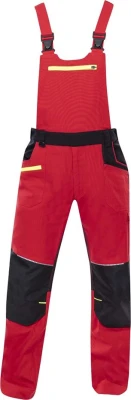 ARDON 4XSTRETCH Ogrodniczki Czerwone